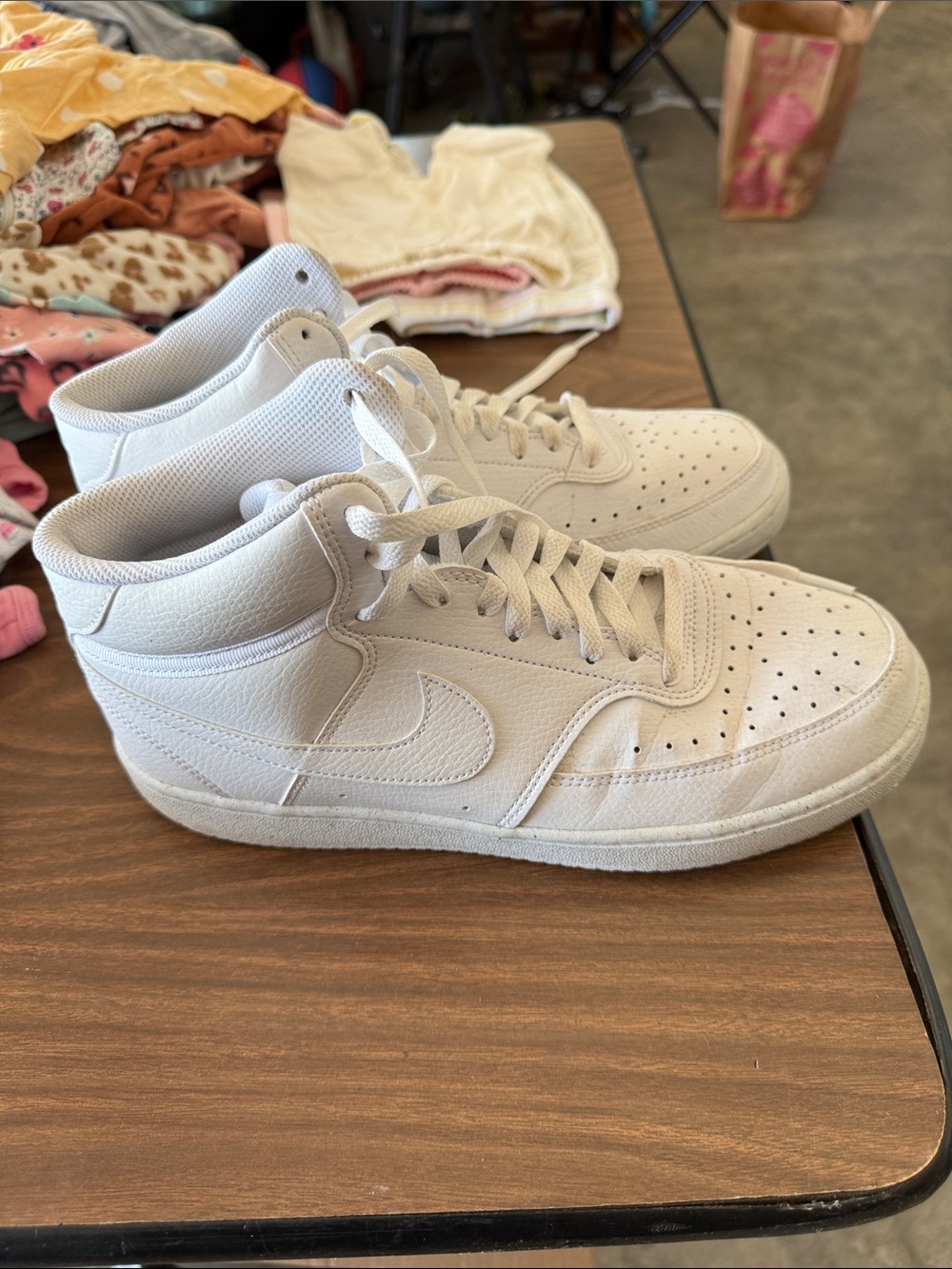 Nike White High-Top Sneakers